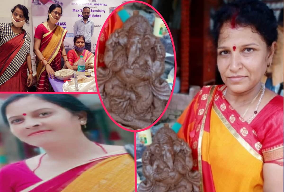 Laxmi-Ganesh murti of cow dung made in Gorakhpur will give competition to statue of China