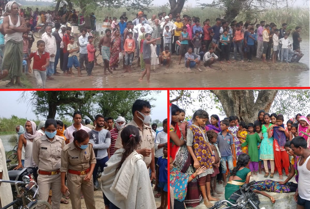 Two girls died due to Drowning in gandak river at kushinagar
