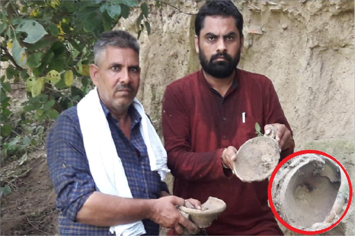 Meerut News: the pots and bonnes found in pandav tela at harrapan civilization in hastinapur