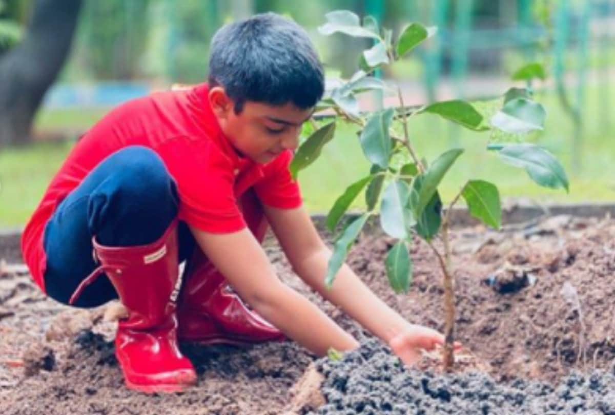 Kajol and Ajay Devgn son Yug devgn celebrates birthday by planting saplings