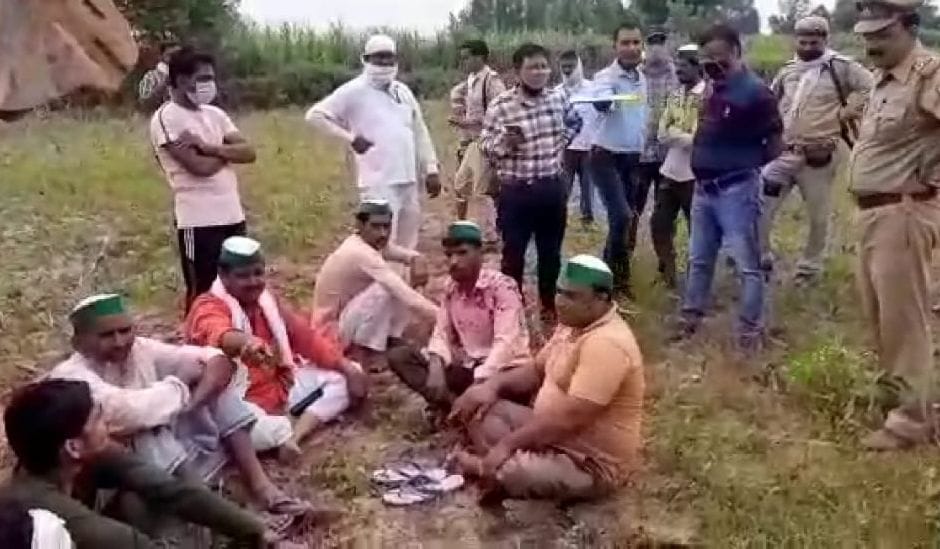 BKU workers stop work on the highway