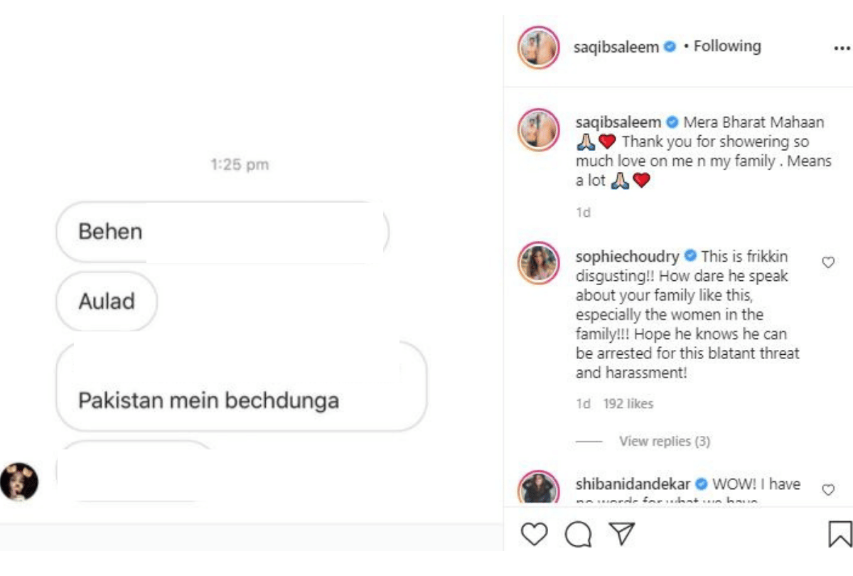 Saqib Saleem received hate messages on social media after calling for Rhea Chakraborty release