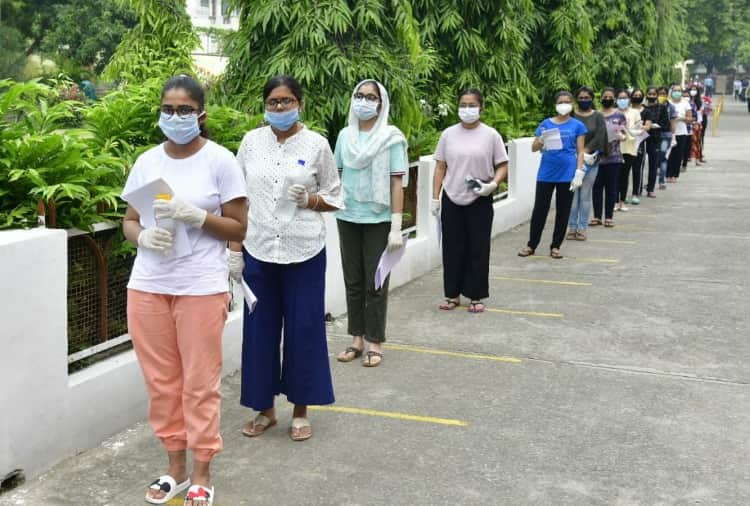 NEET 2020: Students reached exam center amid tight security in chandigarh