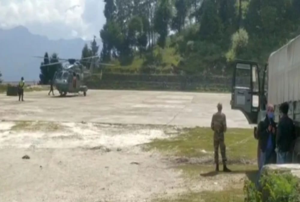 India China border clash Latest news: Food is being supplied by helicopter to China border in uttarakhand