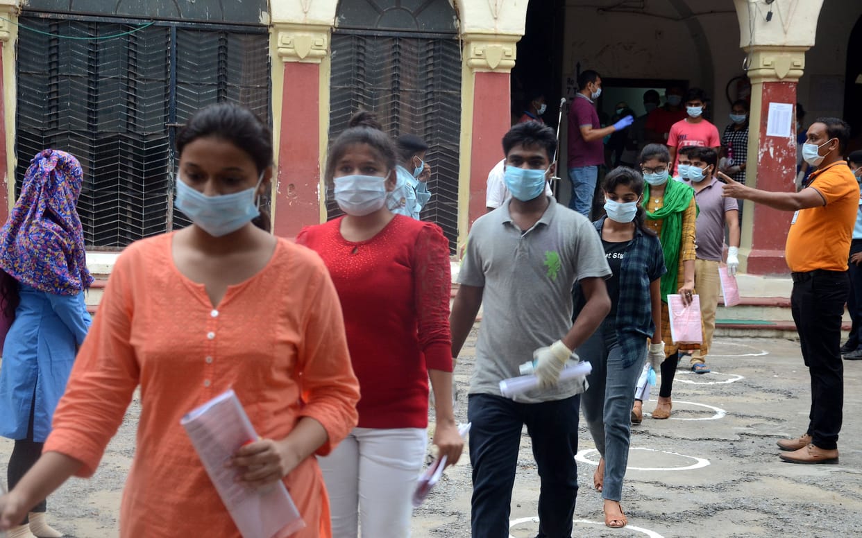 NEET exam successfully completed in prayagraj with 92% attendance Allahabad news