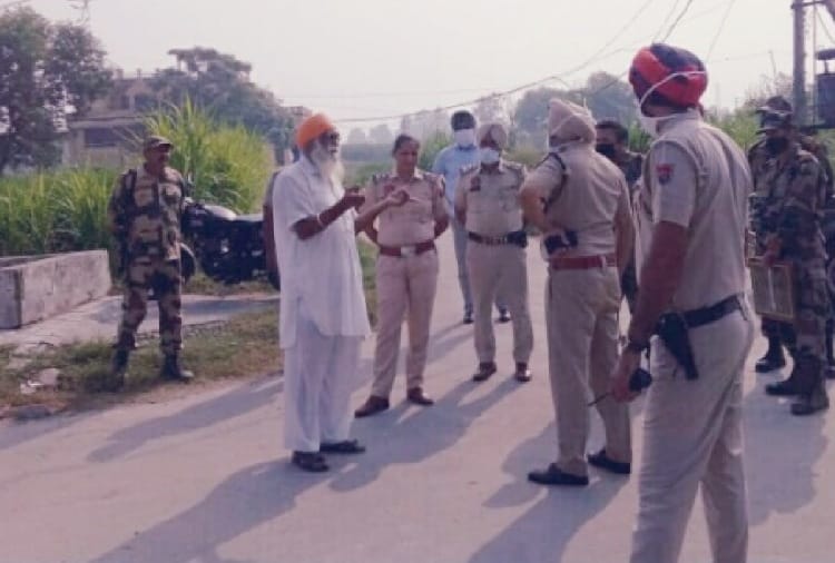 Drone spotted at a village near indo-Pak border in Punjab