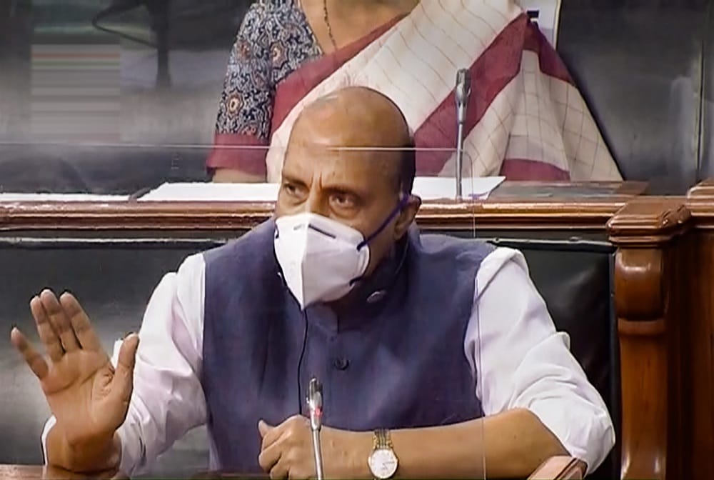 Rajnath singh statement in parliament on India China border issue