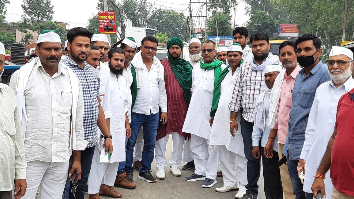 Farmers traveled to Kurukshetra to protest against police lathicharge