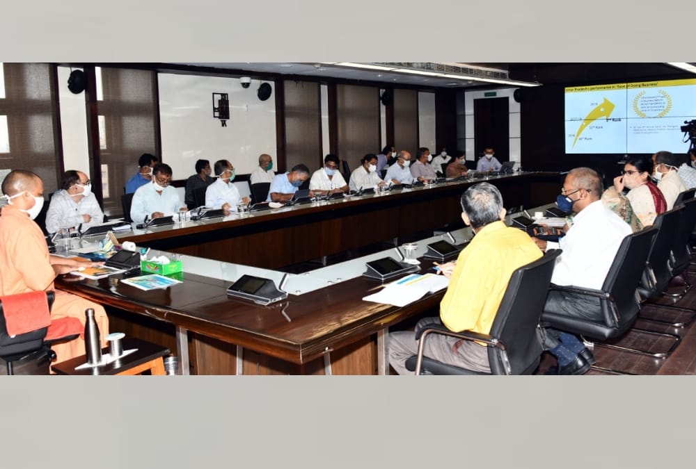 chief minister yogi adityanath review meeting on ease of doing business.