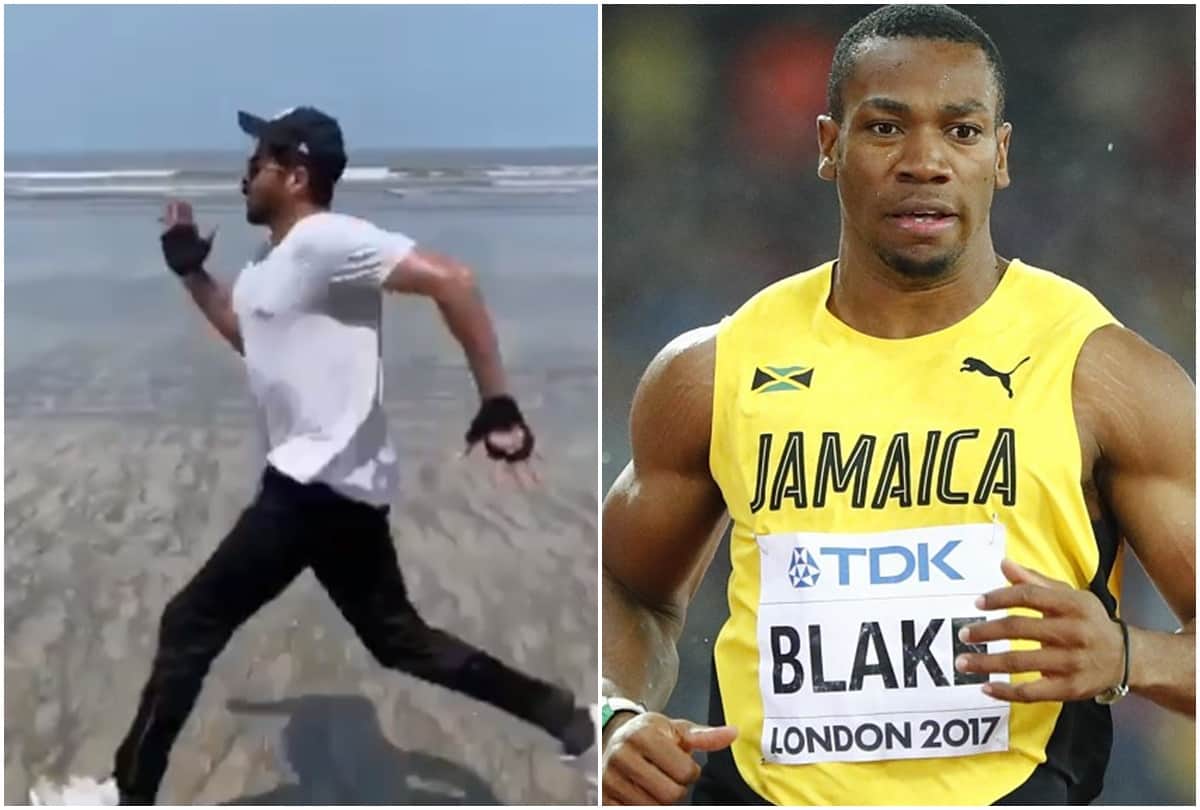 63 Year Old Anil Kapoor Running At High Speed Jamaican Olympic Winner Yohan Blake impressed by His Hard Work