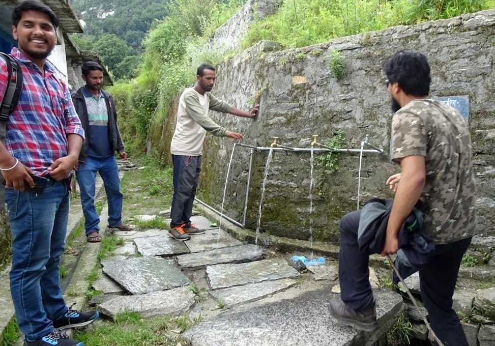 The Himalayan region's villages are being fed water by Hans foundation
