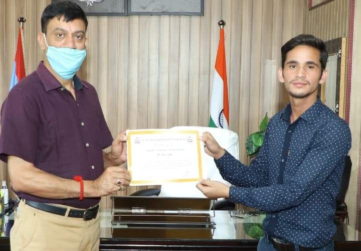SP awarded to Shiv Singh of Durmi