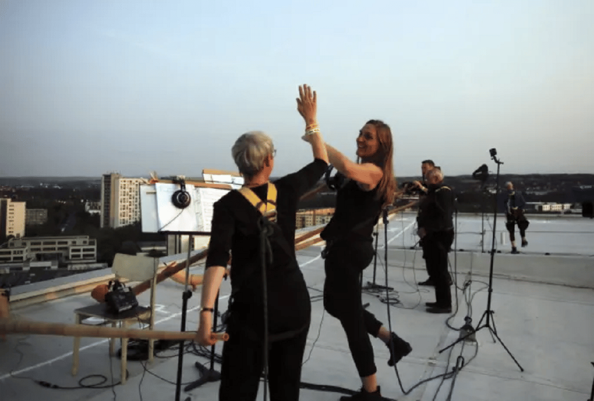germany musicians perform unique concert on rooftop amid covid 19 panademic