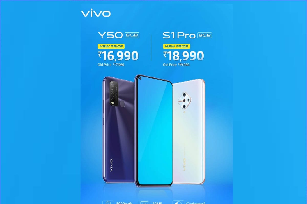 Vivo Y50 and Vivo S1 Pro Price cut in India by Rs 1000 all you need to know is here