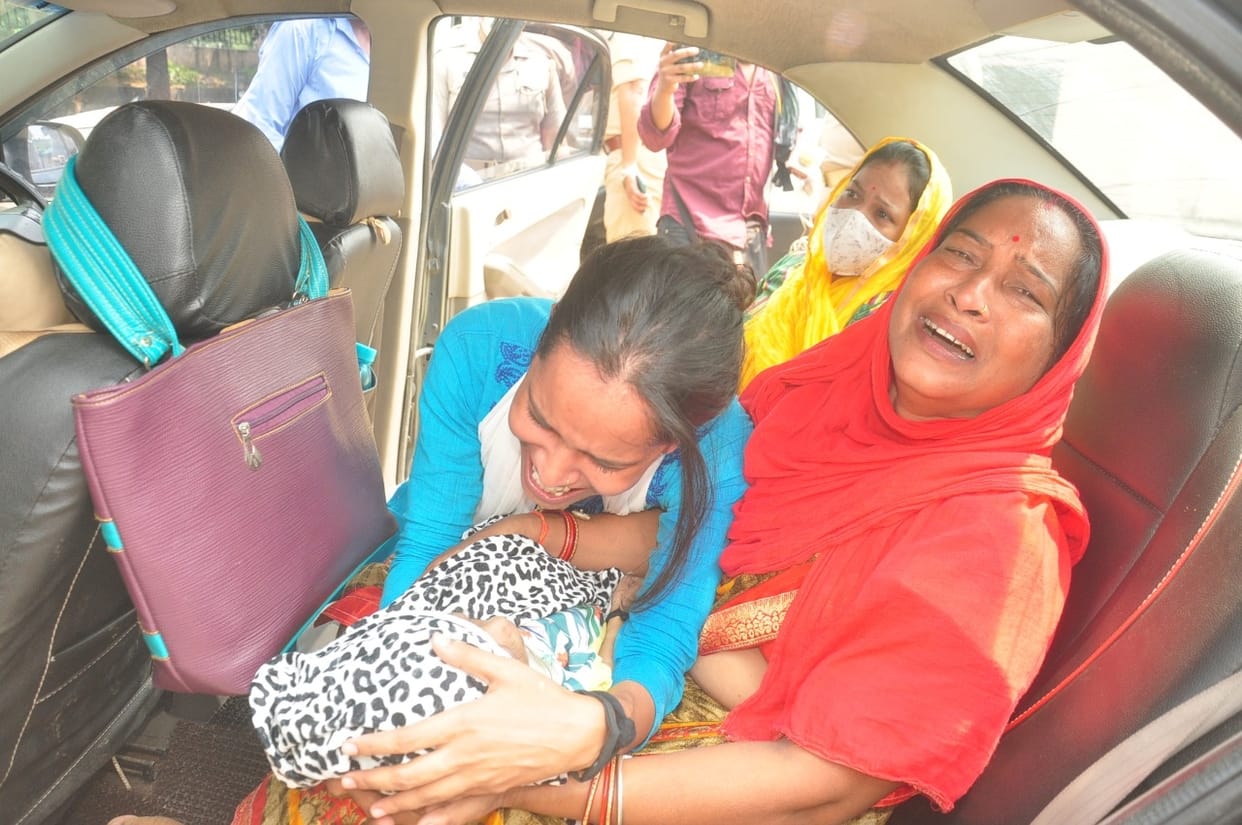 SSP office reach wife ten months child dead