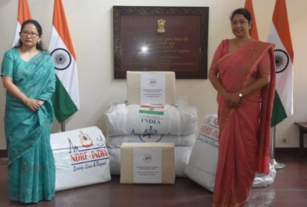 India sent emergency relief material to Nepal