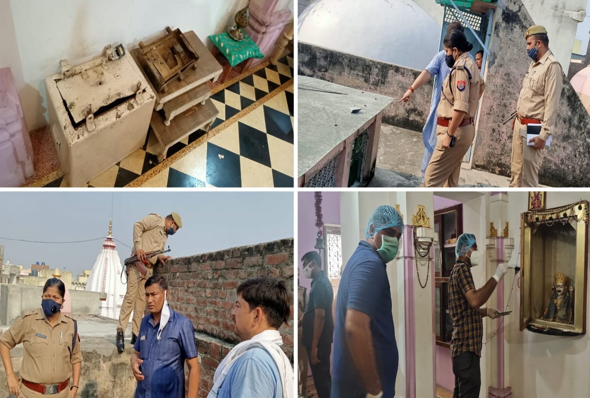 bulandshahr jain shwetambar temple theft silver gold chhatras ashtdhatu idols and donation box police probing