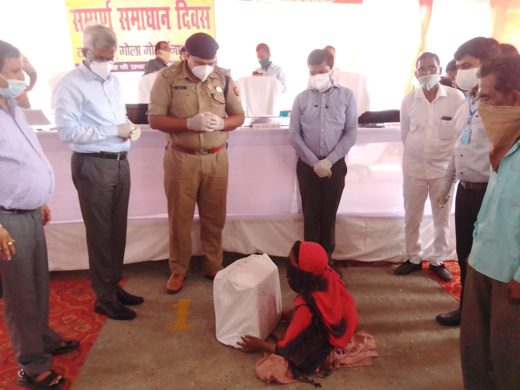 sampoorn samadhan diwas in lakhimpur
