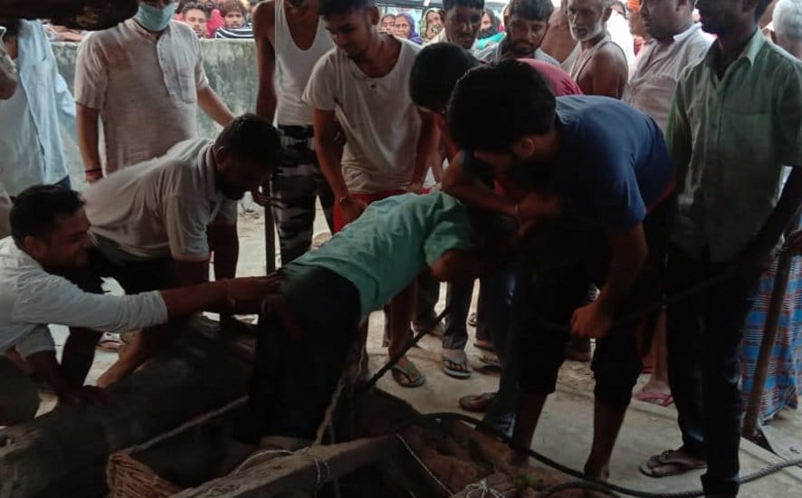 A young man jumped into a well in the Home Tribulation