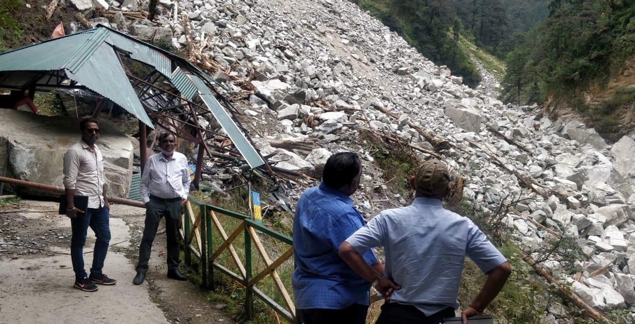 Experts took stock of Bhidialigad landslide area
