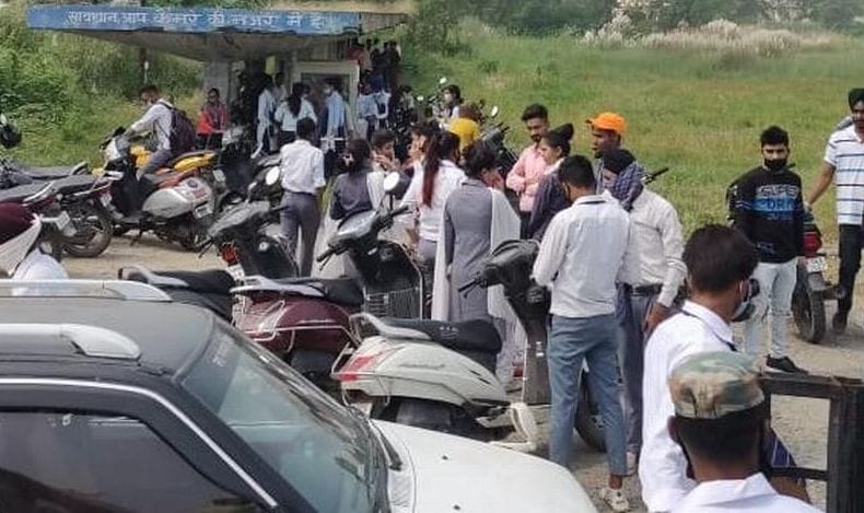 Examination in two shifts at Rudrapur College on the second day