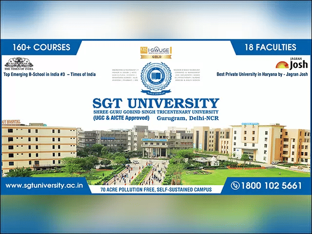 SGT University Bachelor of science in medical course