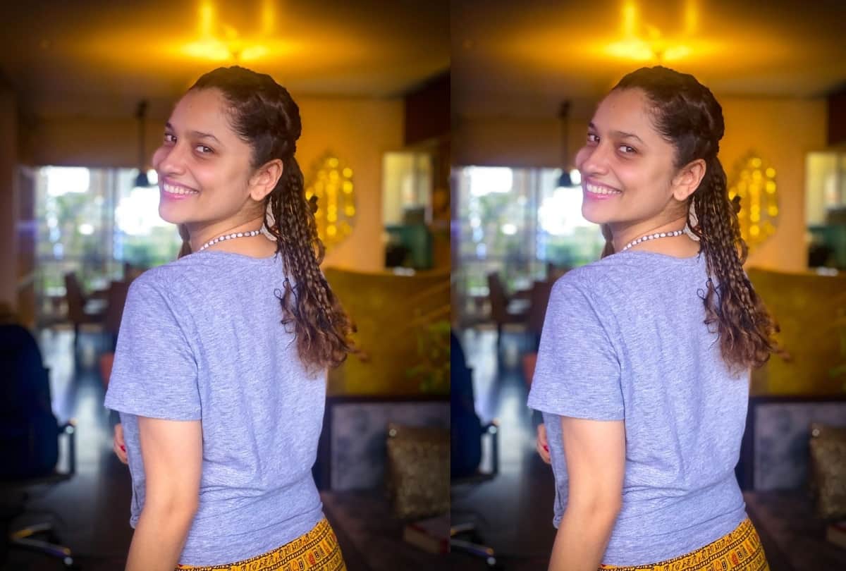 ankita lokhande getting trolled for om printed patiala salwar