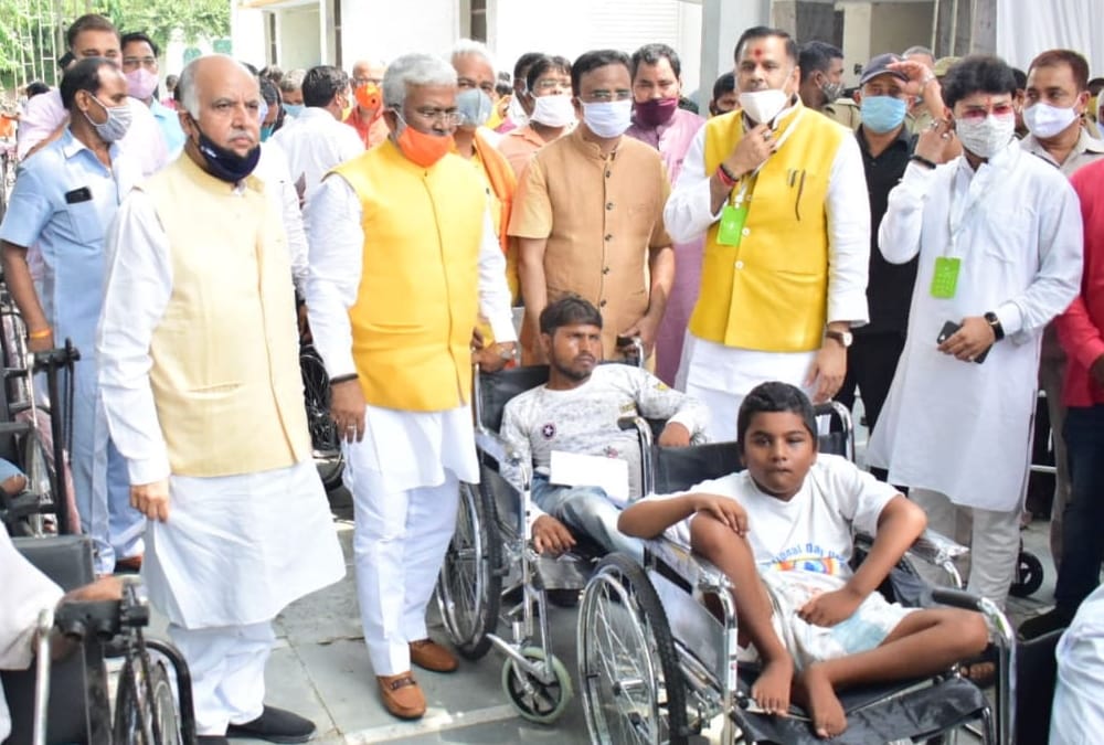 BJP celebrate PM Modi's birthday in Lucknow.