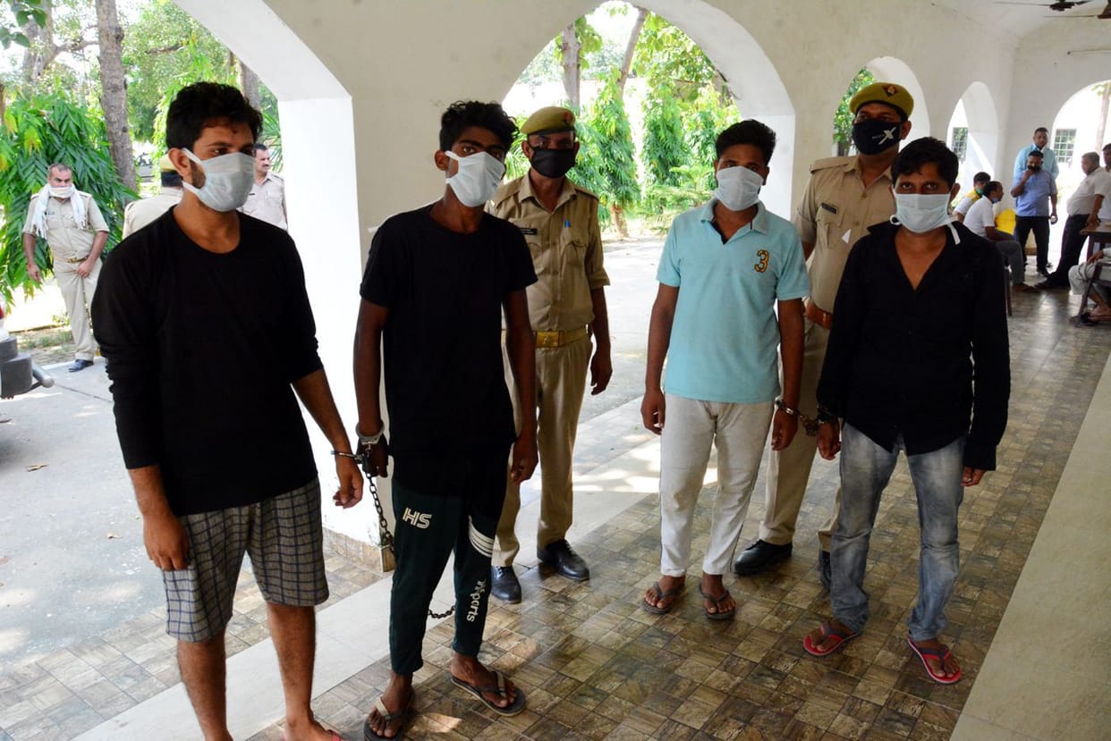 Four robber gang members arrested in an encounter