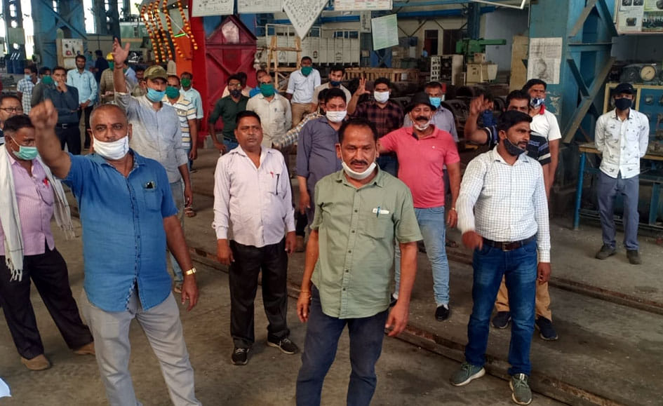 Railway employees did not get permission to bike rally