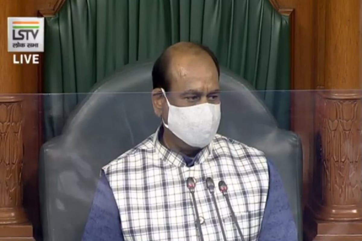 Speaker om birla rebuke to MPs who was doing ruckus without masks in Lok Sabha
