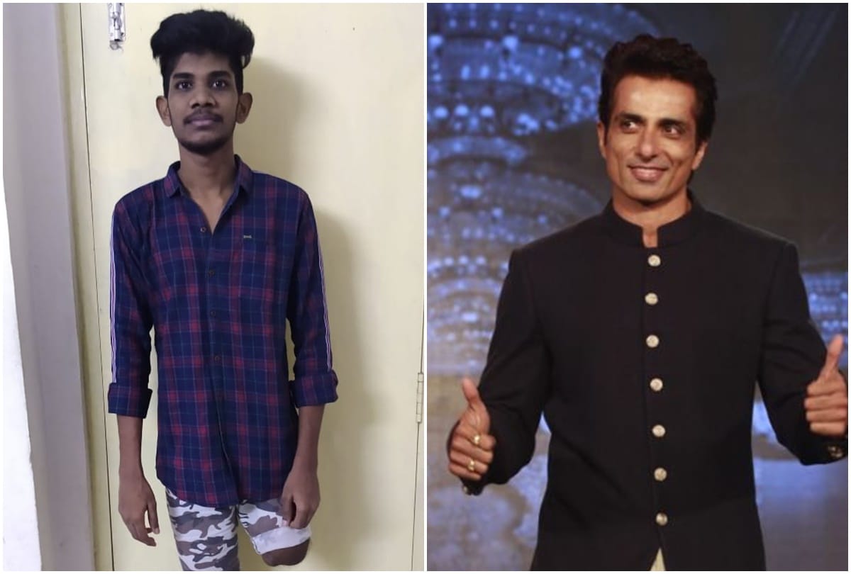 Sonu Sood Helps 20 year Old Boy Who Lost His Leg In An Accident