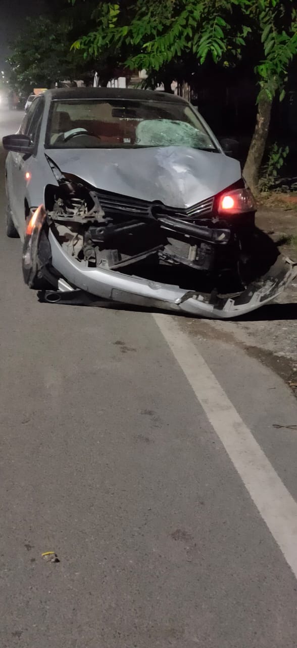 dehradun latest news in hindi : speedy car hit motor cycle, one died
