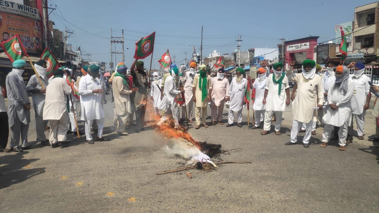 protest against agriculture ordinance