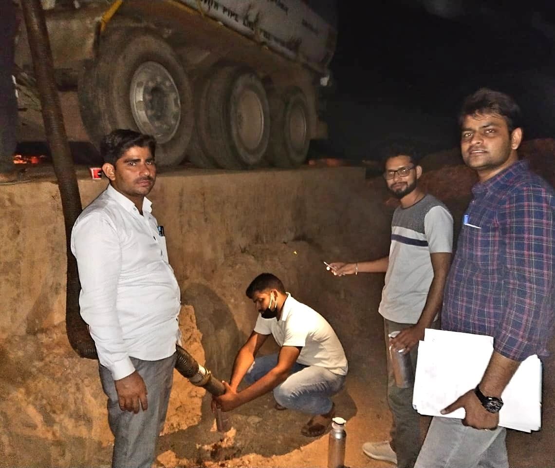 Machines were being run in the mining zone by mixing diesel with base oil, three tankers seized