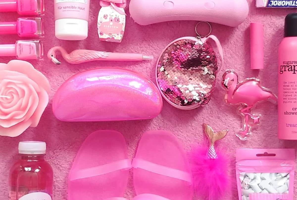 switzerland school teacher yasmin charlotte obsessed with pink colour and use everything in pink