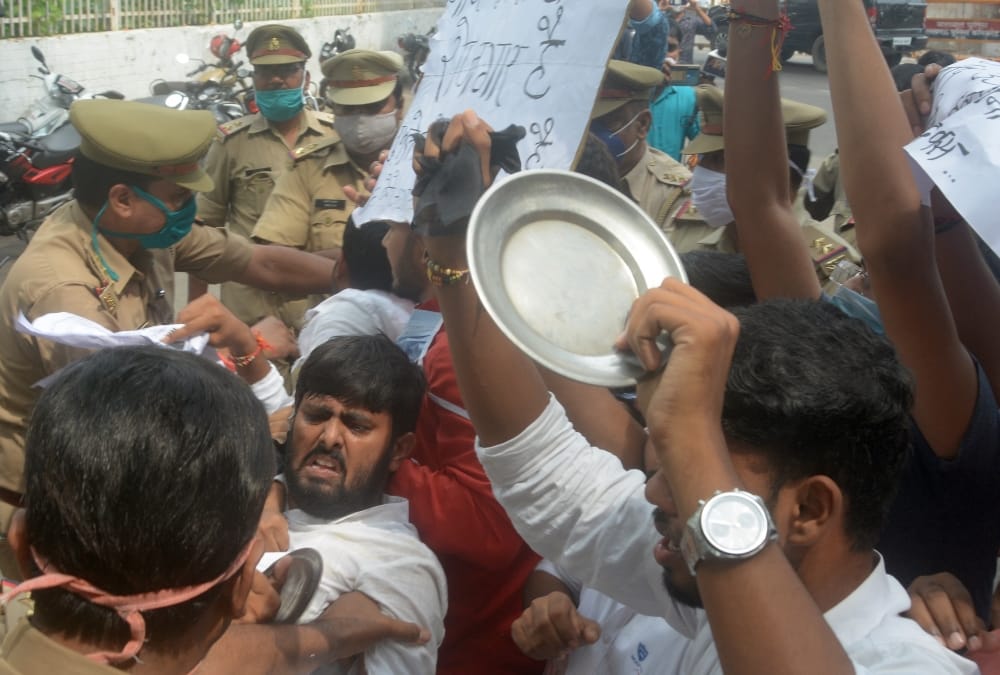 Unemployment issue echoed on PM Modi's birthday in lucknow