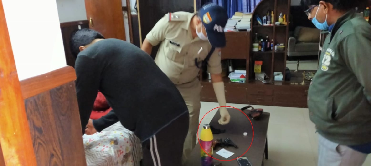 bheemtal latest news: graphic era b tech student shot himself, died