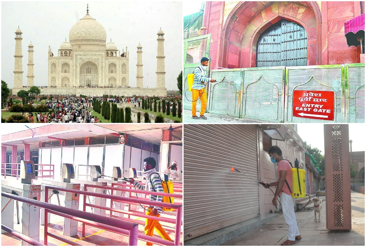 Taj Mahal And Agra Fort News: Taj Mahal East-West Gate Sanitized