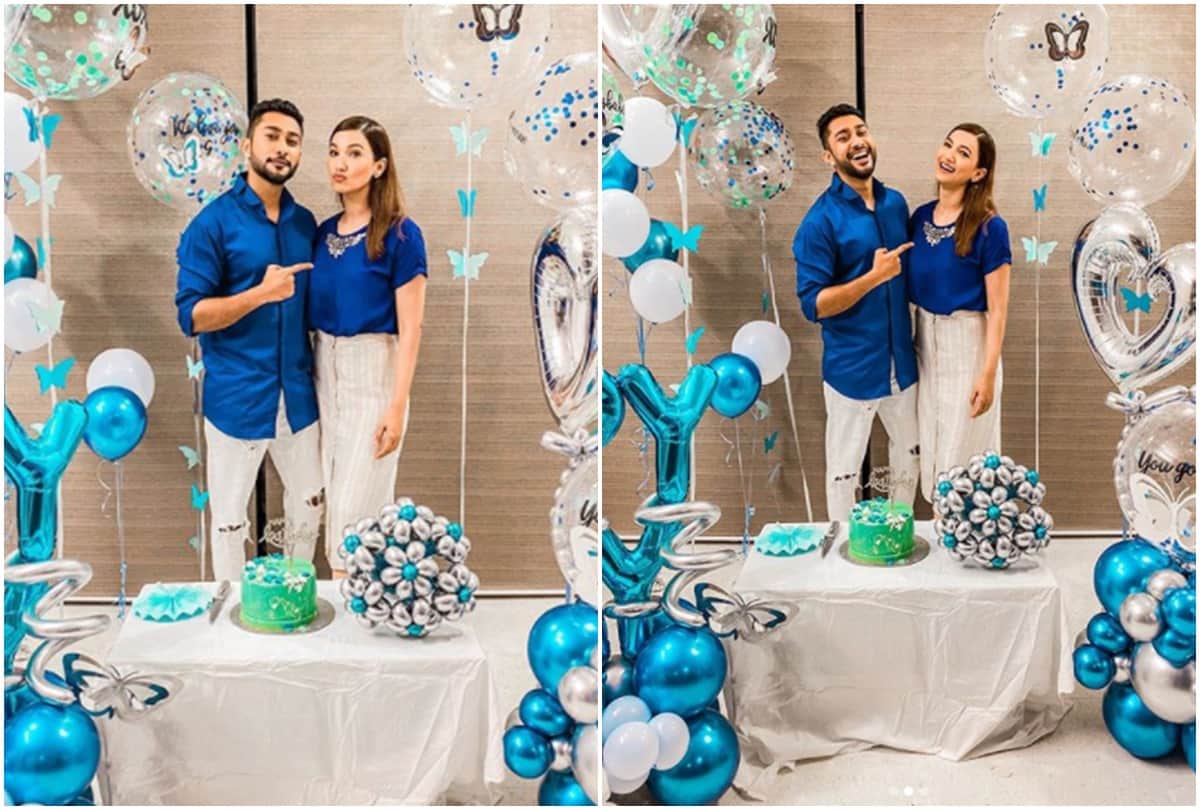 Gauahar Khan share an unseen photo of her and Zaid as in laws welcomes her