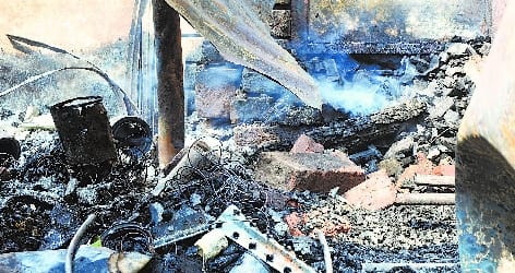 Shops turned into junk, smoke continues to rise for the second day