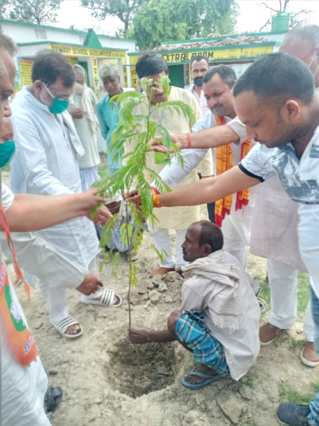 BJP workers made farmers aware