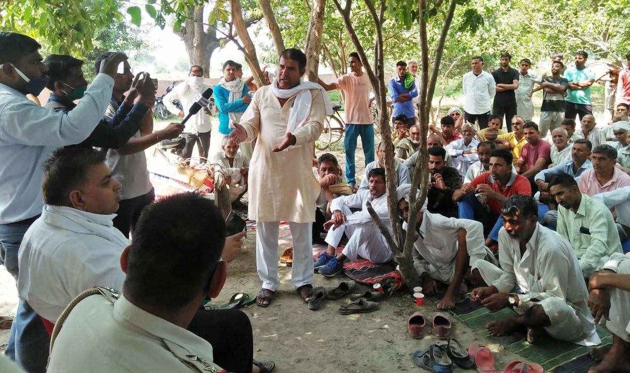 Farmers of Sandil village considered for dismissal of SHO and completing investigation in one month