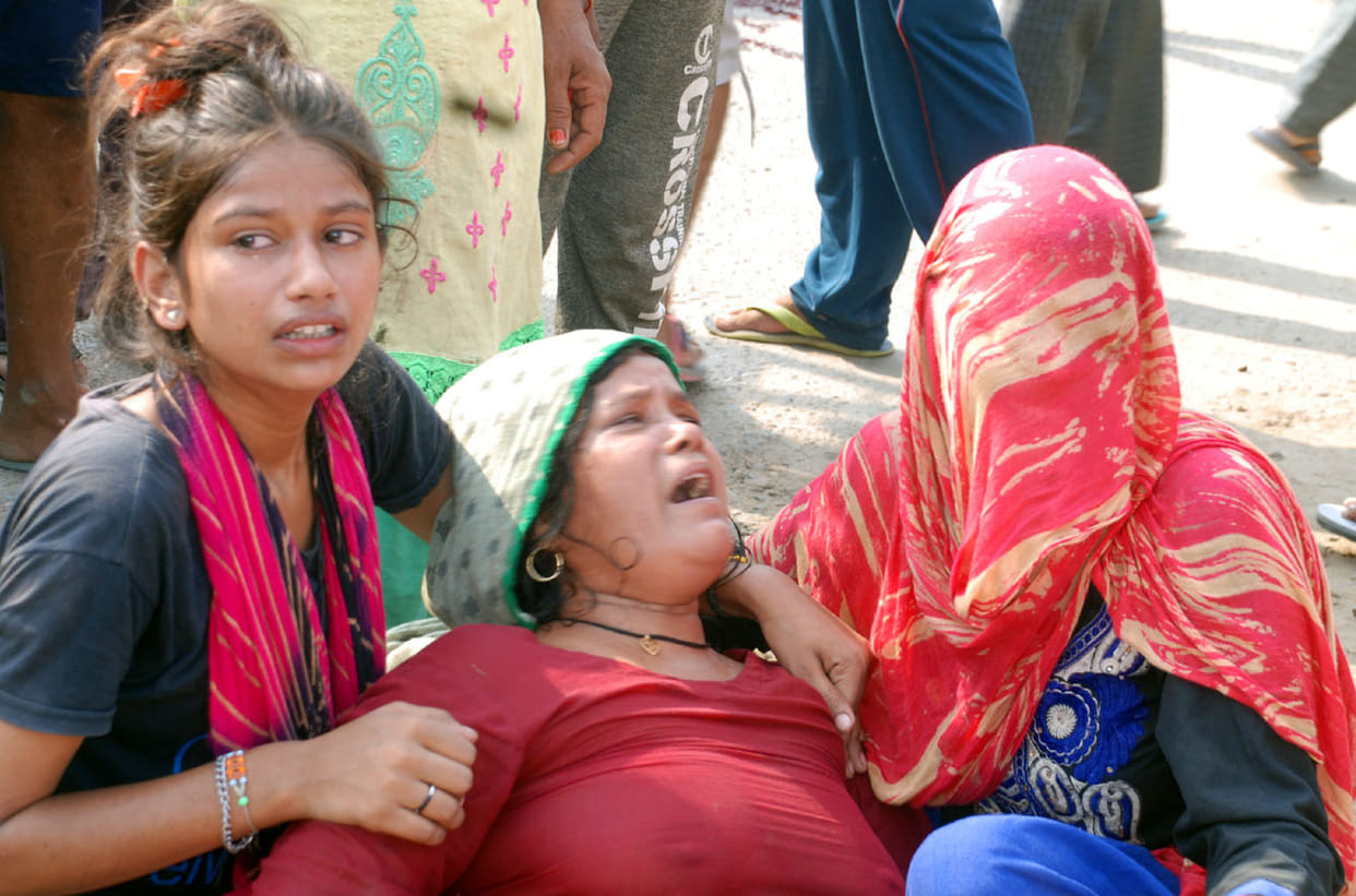 Uproar over the death of two youth in an accident
