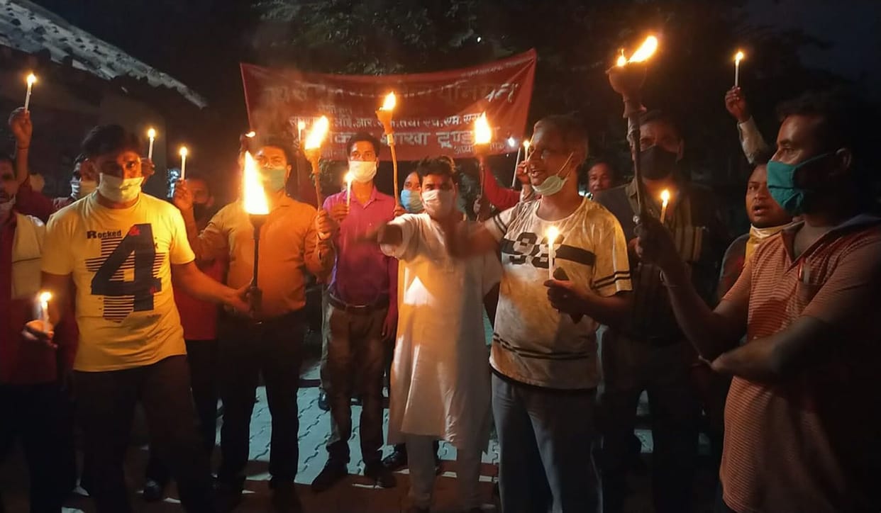 railway, workers, protest, tundla
