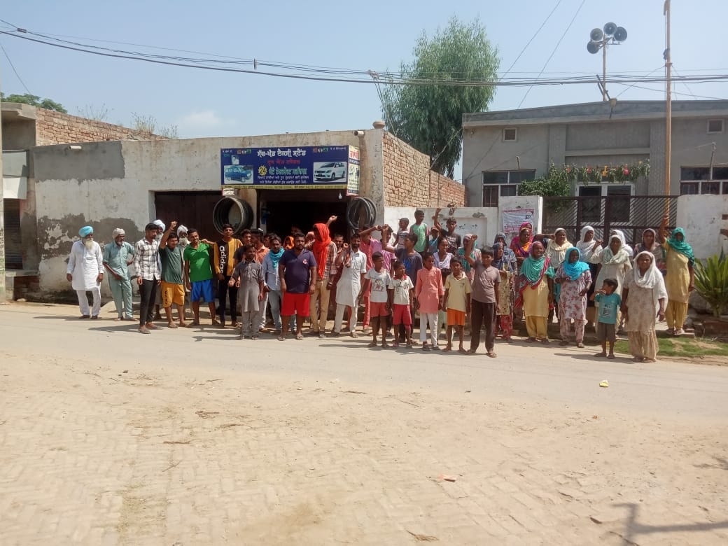 Villagers protest against Powercom in Muktsar
