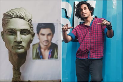 Sushant Singh Rajput sculpture by Binay kumar Mistry aka Raj