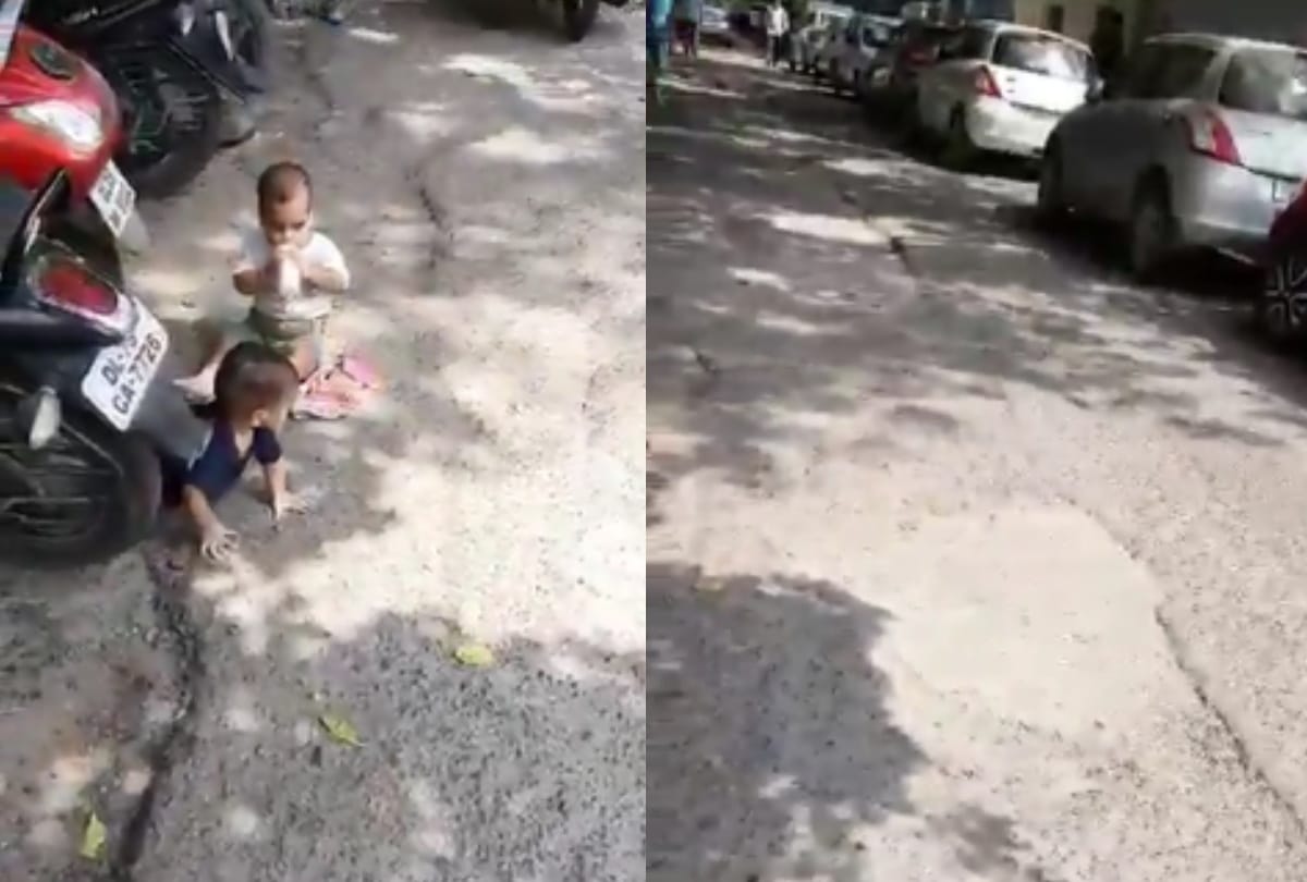 Delhi father depressed from job loss left his twins on road police handed them to mother after many hours