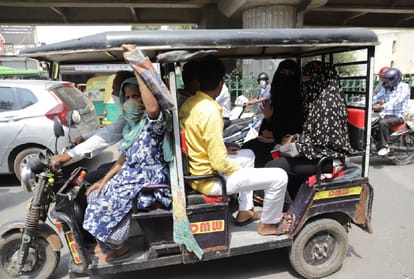 Corona rules are being broken in public vehicles in national capital