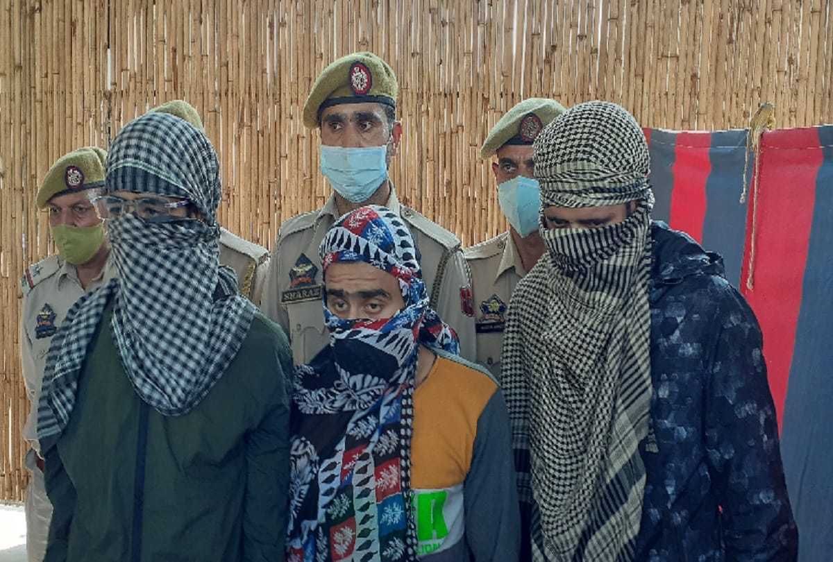 Three LeT terrorists arrested by a joint team of security forces from Rajouri district of Jammu and kashmir